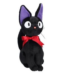 Majo no Takkyubin Figura de peluche Jiji Sitting M 32 cm