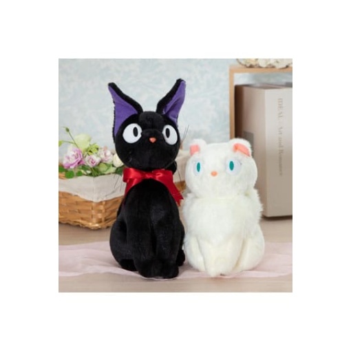 Majo no Takkyubin Figura de peluche Jiji Sitting M 32 cm