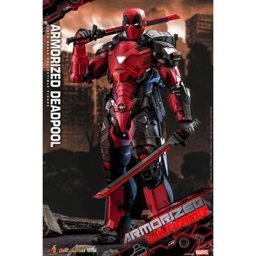 Marvel Comic Masterpiece Figura 1/6 Armorized Deadpool 33 cm - Embalaje muy dañado