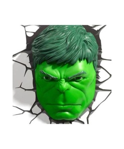 Marvel Comics Lámpara 3D LED Hulk Face 3D