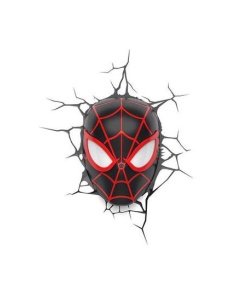 Marvel Comics Lámpara 3D LED Spider-Man Miles Morales Face 3D - Embalaje dañado