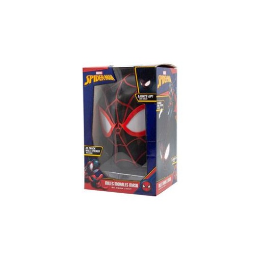 Marvel Comics Lámpara 3D LED Spider-Man Miles Morales Face 3D - Embalaje dañado