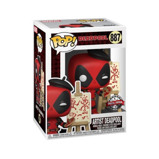 Marvel Deadpool 30th Anniversary Figura POP! Vinyl Artist Deadpool 9 cm