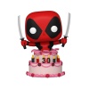 Marvel Deadpool 30th Anniversary Figura POP! Vinyl Deadpool in Cake 9 cm