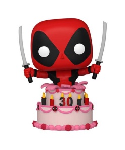 Marvel Deadpool 30th Anniversary Figura POP! Vinyl Deadpool in Cake 9 cm