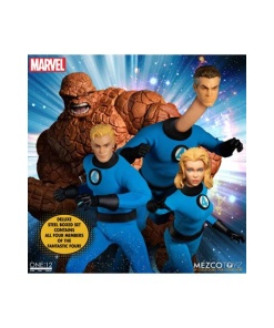 Marvel Figuras 1/12 Fantastic Four Deluxe Steel Box Set 16 cm