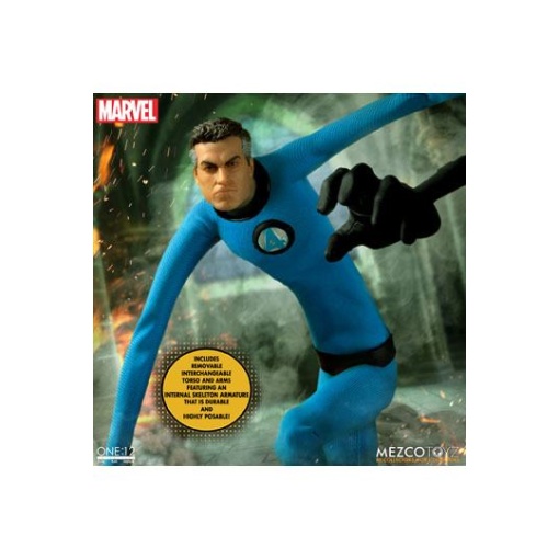 Marvel Figuras 1/12 Fantastic Four Deluxe Steel Box Set 16 cm