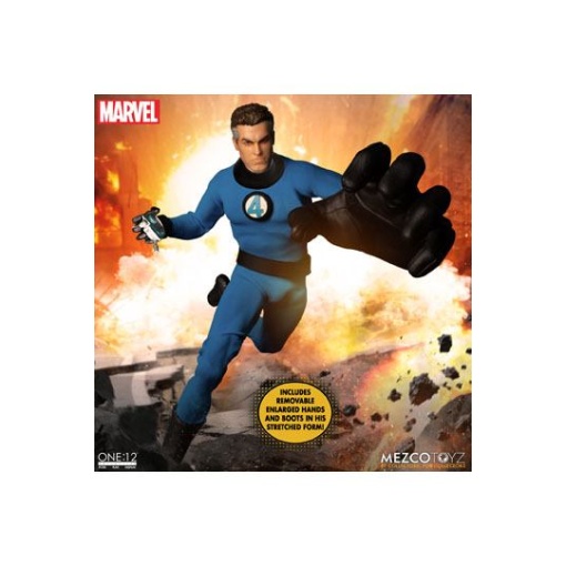 Marvel Figuras 1/12 Fantastic Four Deluxe Steel Box Set 16 cm