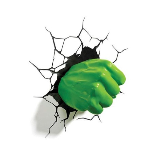 Marvel Lámpara 3D LED Hulk Fist