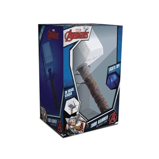 Marvel Lámpara 3D LED Thor Hammer