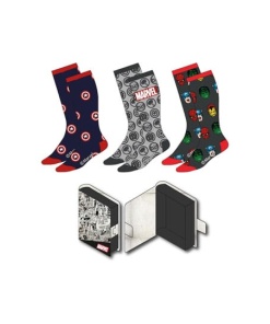 Marvel Pack de 3 Pares de calcetines 38-45