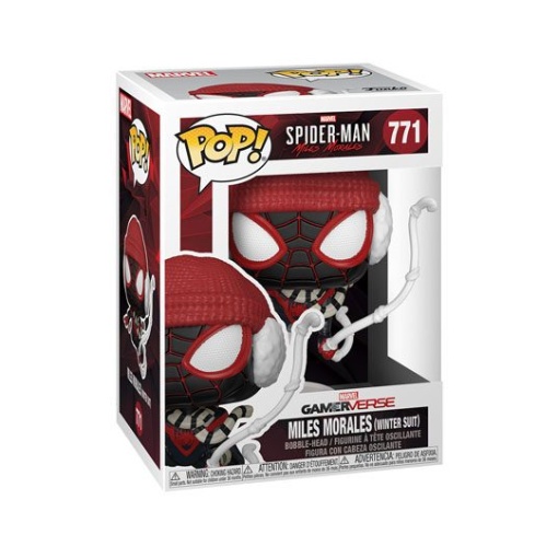 Marvel's Spider-Man POP! Games Vinyl Figura Miles Morales Winter Suit 9 cm