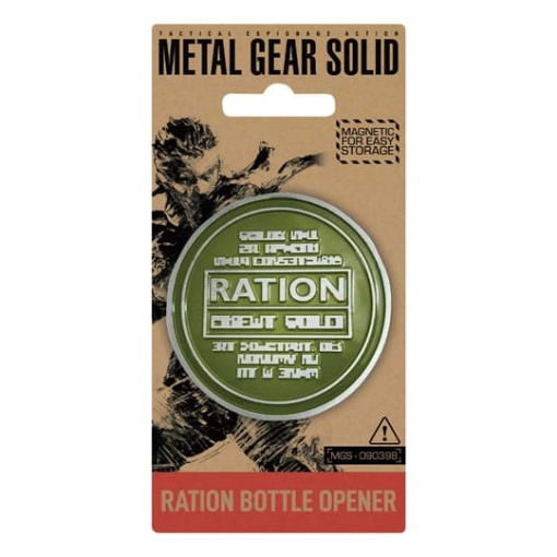 Metal Gear Solid Abrebotellas Solid Ration 8 cm