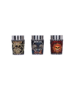 Metallica Pack de 3 Vasos de Chupitos Pushead Art