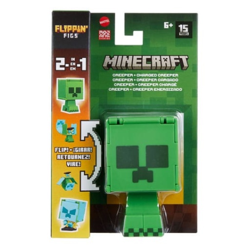 Minecraft Figura Flippin Creeper y Creeper cargado