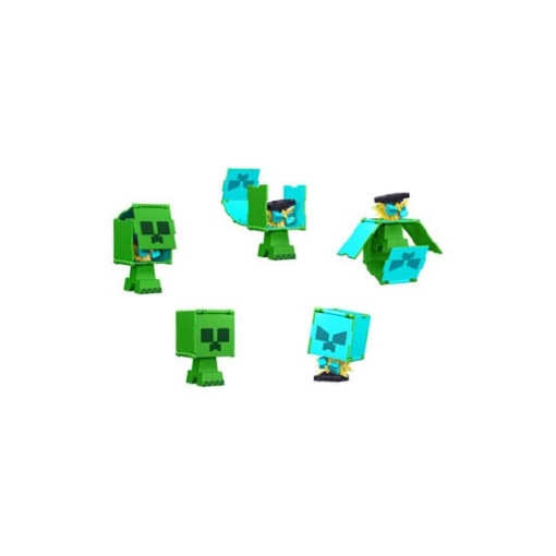 Minecraft Figura Flippin Creeper y Creeper cargado