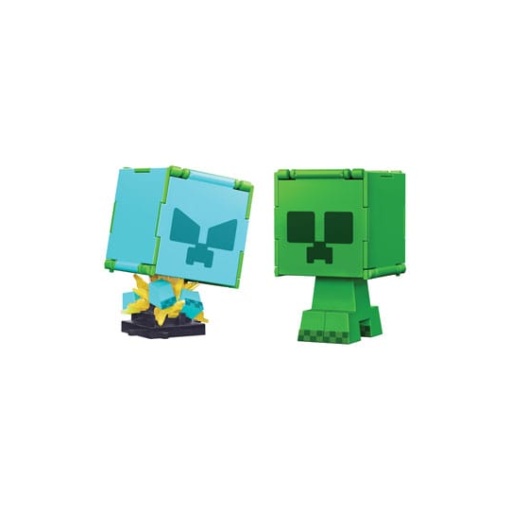 Minecraft Figura Flippin Creeper y Creeper cargado