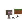 Minecraft Figura Flippin Enderman & bloque de cèsped