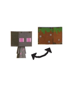 Minecraft Figura Flippin Enderman & bloque de cèsped