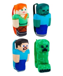 Minecraft Mochilas de peluche 30 cm Surtido (4)