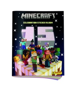 Minecraft Sticker Collection Álbum para Cromos 15th Anniversary Celebration *Edición Alemán*