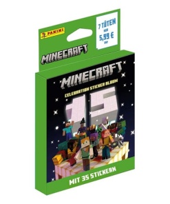 Minecraft Sticker Collection Eco-Blister 15th Anniversary Celebration *Edición Alemán*