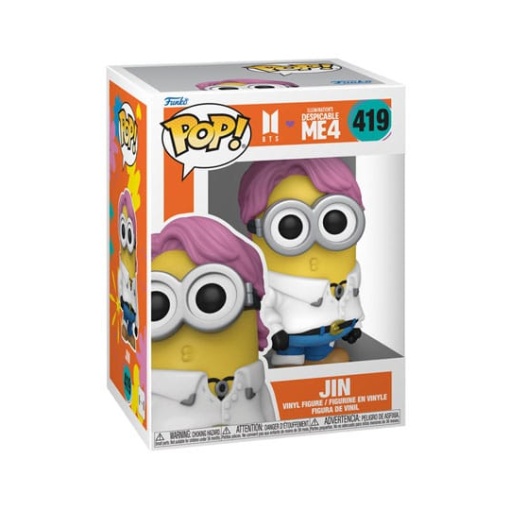 Minions x BTS POP! Rocks Vinyl Figura Jin 9 cm