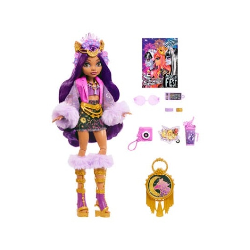 Monster High Muñeca Clawdeen Wolf Monster Fest 25 cm