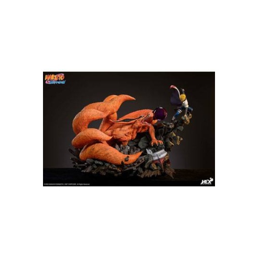 Naruto Shippuden Estatua 1/8 Battle of Destiny Namikaze Minato vs Kurama 59 cm