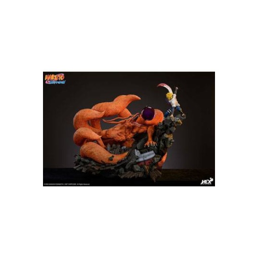 Naruto Shippuden Estatua 1/8 Battle of Destiny Namikaze Minato vs Kurama 59 cm