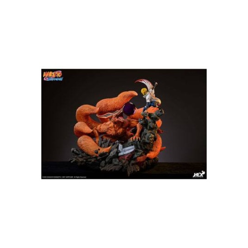 Naruto Shippuden Estatua 1/8 Battle of Destiny Namikaze Minato vs Kurama 59 cm