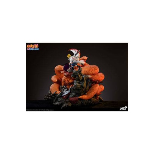 Naruto Shippuden Estatua 1/8 Battle of Destiny Namikaze Minato vs Kurama 59 cm