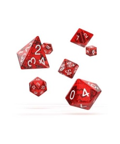 Oakie Doakie Dice Dados RPG-Set Speckled - Rojo (7)