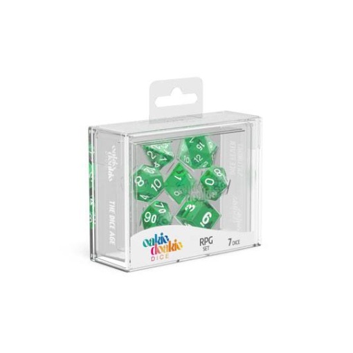 Oakie Doakie Dice Dados RPG-Set Translucent - Verde (7)