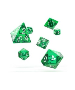 Oakie Doakie Dice Dados RPG-Set Translucent - Verde (7)