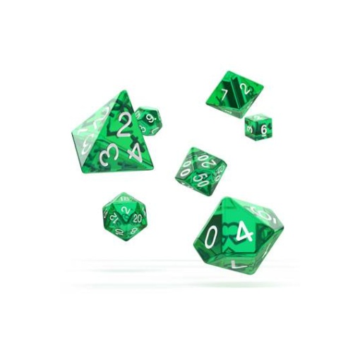 Oakie Doakie Dice Dados RPG-Set Translucent - Verde (7)