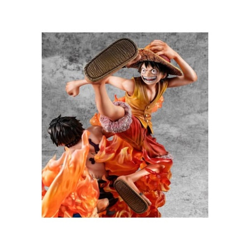 One Piece Estatua PVC P.O.P. NEO-Maximum Luffy & Ace Bond between brothers 20th Limited Ver. 25 cm