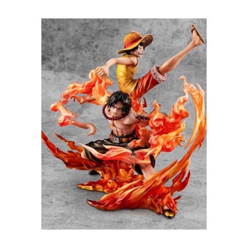 One Piece Estatua PVC P.O.P. NEO-Maximum Luffy & Ace Bond between brothers 20th Limited Ver. 25 cm