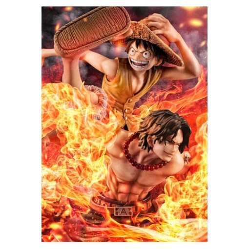 One Piece Estatua PVC P.O.P. NEO-Maximum Luffy & Ace Bond between brothers 20th Limited Ver. 25 cm