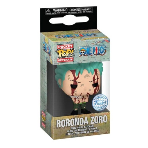 One Piece Llaveros Pocket POP! Vinyl Zoro Nothing Happened 4 cm Expositor (12)