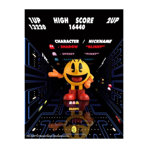 Pac-Man Estatua PVC SoftB Half PAC-MAN (re-run) 15 cm