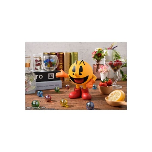 Pac-Man Estatua PVC SoftB Half PAC-MAN (re-run) 15 cm