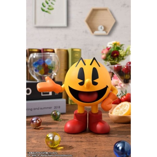 Pac-Man Estatua PVC SoftB Half PAC-MAN (re-run) 15 cm