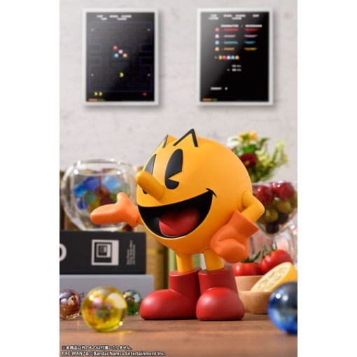 Pac-Man Estatua PVC SoftB Half PAC-MAN (re-run) 15 cm