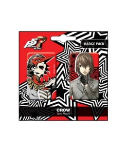 Persona 5 Royal Pack de Chapas Crow / Goro Akechi