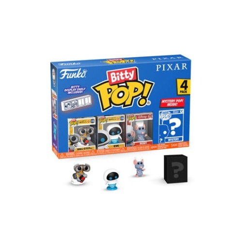 Pixar Pack de 4 Figuras Bitty POP! Vinyl Wall-E 2