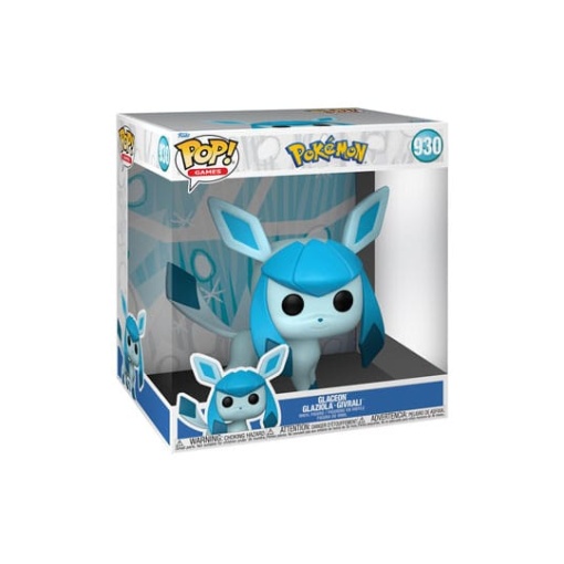 Pokemon Figura Super Sized Jumbo POP! Vinyl Glaceon (EMEA) 25 cm  - Embalaje muy dañado