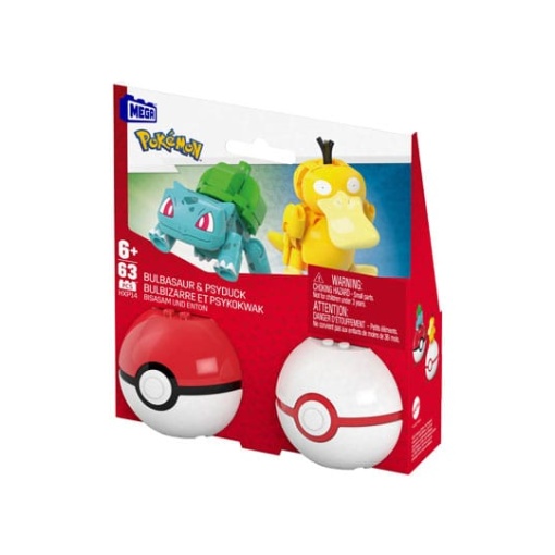 Pokémon Kit de Construcción MEGA Poké Ball Collection: Bulbasaur & Psyduck