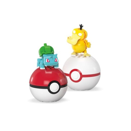 Pokémon Kit de Construcción MEGA Poké Ball Collection: Bulbasaur & Psyduck