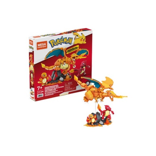 Pokémon Kit de Construcción Mega Construx Set de Evoluciones de Charmander